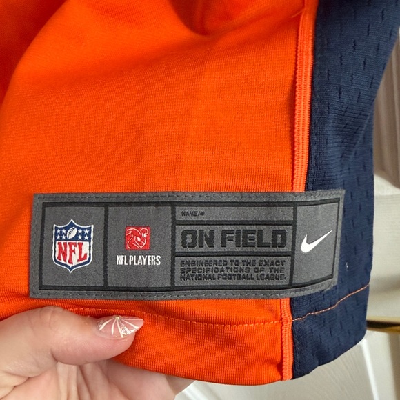 Broncos NFL Orange and Navy Jersey with Number 83 - Picture 3 of 4